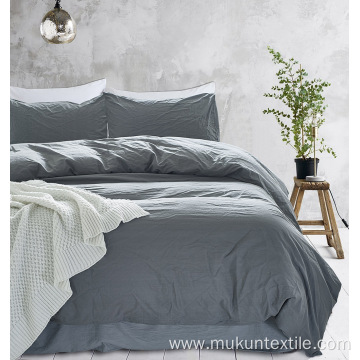 100% washed cotton world bedding set